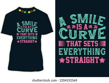World Smile Day T-shirt Design
