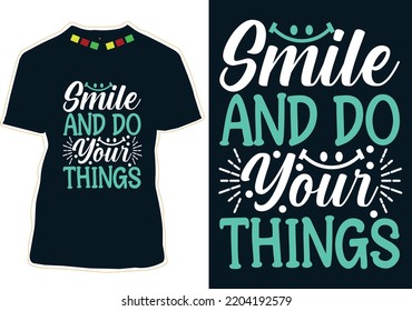 World Smile Day T-shirt Design
