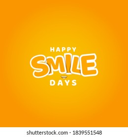 World Smile Day Vector Design Illustration For Banner and Background