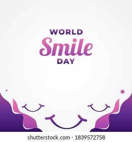 World Smile Day Vector Design Illustration For Banner and Background