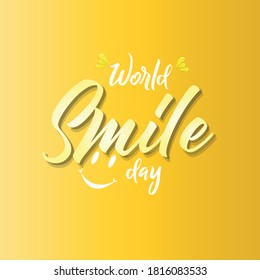 Ilustración vectorial del día de la sonrisa mundial