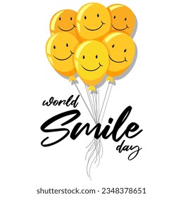 world smile day vector illustration. happy world smile day vector.