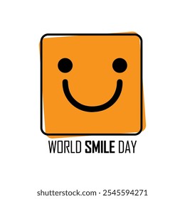 world smile day vector illustration. happy world smile day vector. Always smile vector.