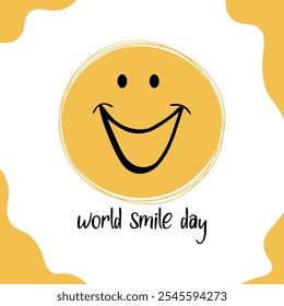 world smile day vector illustration. happy world smile day vector. Always smile vector.