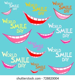 World Smile Day. Vector Illustration