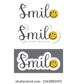 World Smile Day, vector, sticker, icon.