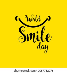 World Smile Day Vector Template Design Illustration
