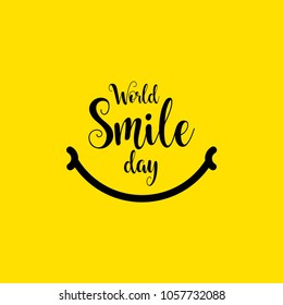 World Smile Day Vector Template Design Illustration