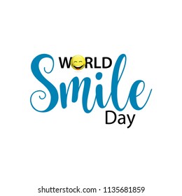 World Smile Day Vector Template Design Illustration