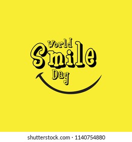 World Smile Day Vector Template Design Illustration