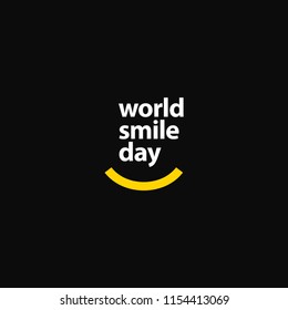 World Smile Day Vector Template Design Illustration