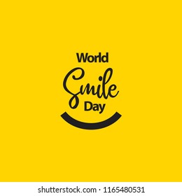 World Smile Day Vector Template Design Illustration