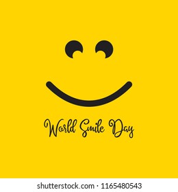 World Smile Day Vector Template Design Illustration