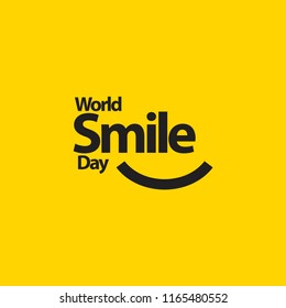 World Smile Day Vector Template Design Illustration