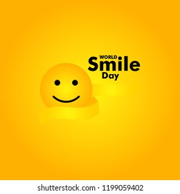 World Smile Day Vector Template Design Illustration