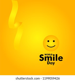 World Smile Day Vector Template Design Illustration