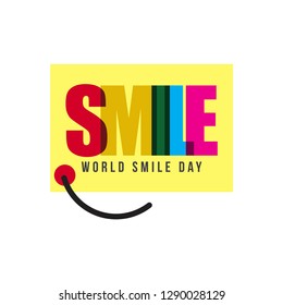 World Smile Day Vector Template Design Illustration