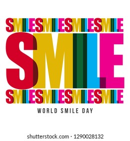 World Smile Day Vector Template Design Illustration