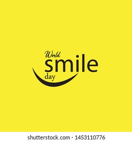 World Smile Day Vector Template Design Illustration
