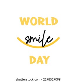 World Smile Day Vector Template Illustration