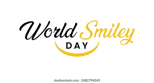 World smiley day banner design