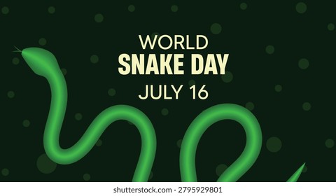 World Snake Day Awareness Poster Featuring Wildlife Conservation