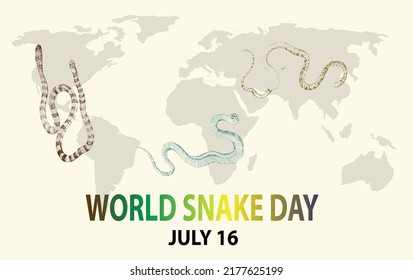 World Snake Day on July 16th urges increased awareness of the wide variety of species around the world. 