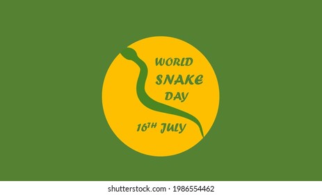 World snake day vector illustration