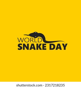 World Snake Day Vector Illustration
