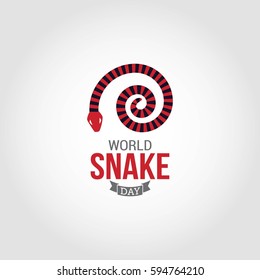 World Snake Day Vector Illustration
