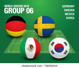 WORLD SOCCER 2018 - GROUP 06
GERMANY
SWEDEN
MEXICO
KOREA