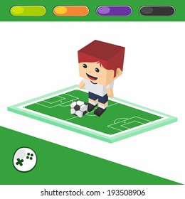 world soccer cartoon character