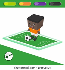world soccer cartoon character