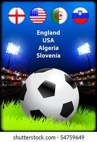 World Soccer Competition Group C Original Illustration