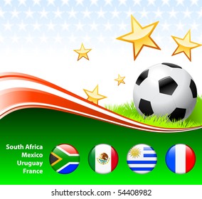 World Soccer Event Group A Original Illustration