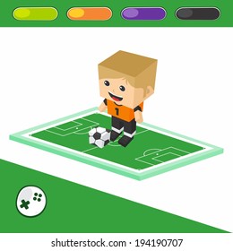 world soccer goalkeeper cartoon character