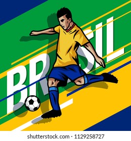 World Soccer Player Vector