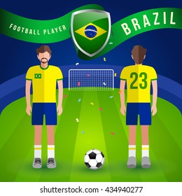 World Soccer Player : Vector Illustration