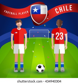 World Soccer Player : Vector Illustration