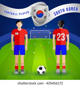 World Soccer Player : Vector Illustration