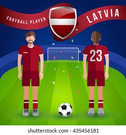 World Soccer Player : Vector Illustration