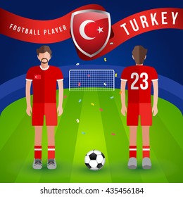 World Soccer Player : Vector Illustration