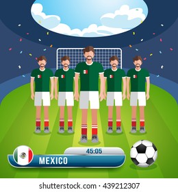 World Soccer Players : Vector Illustration
