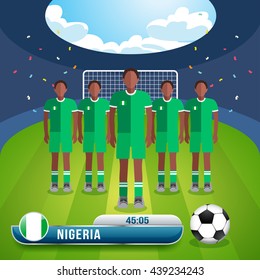 World Soccer Players : Vector Illustration
