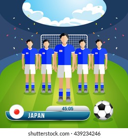 World Soccer Players : Vector Illustration