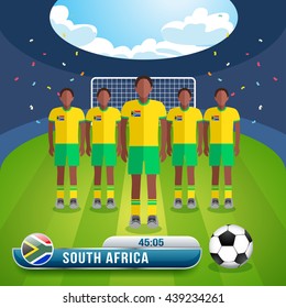 World Soccer Players : Vector Illustration