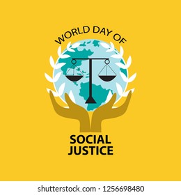 World Social Justice Day Concept. February 20