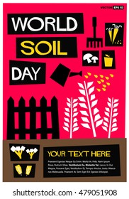 World Soil Day - 5th December (Flat Style Vector Illustration Quote Poster Design)