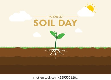 World soil day background vector graphics