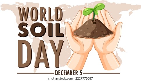 World Soil Day Banner Design illustration